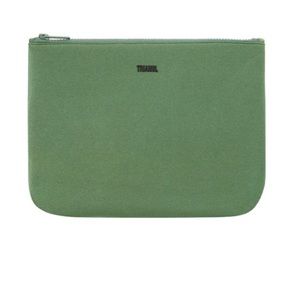 TRIANGL green nylon pouch